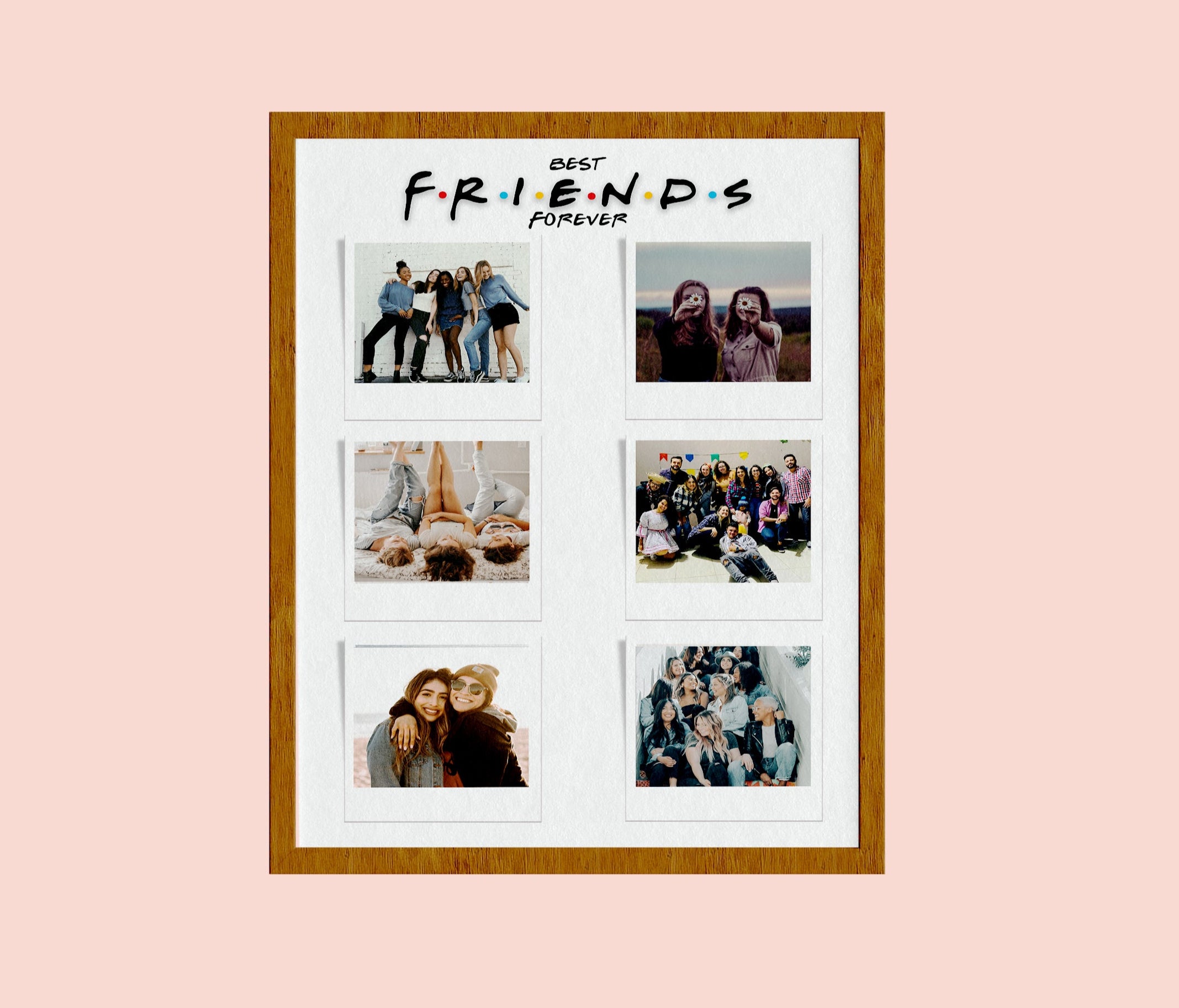 Best Friend Gifts, Best Friends Photo Collage, Personalized Best Friend Keepsake, Best Fiends Forever Gift
