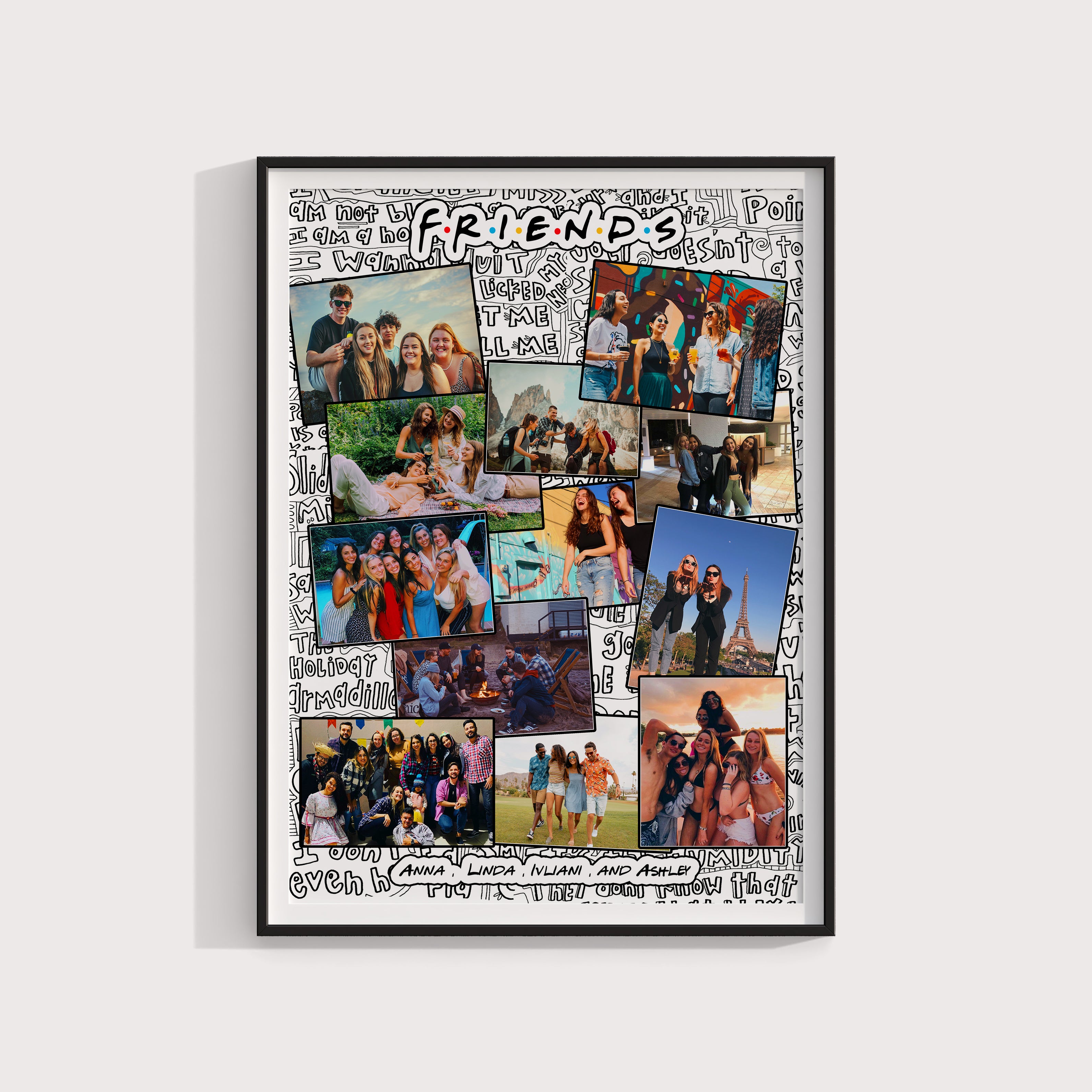 Personalised Gift for Cousin, Friends Personalised Print, Cousins Best Friends Customised Gift