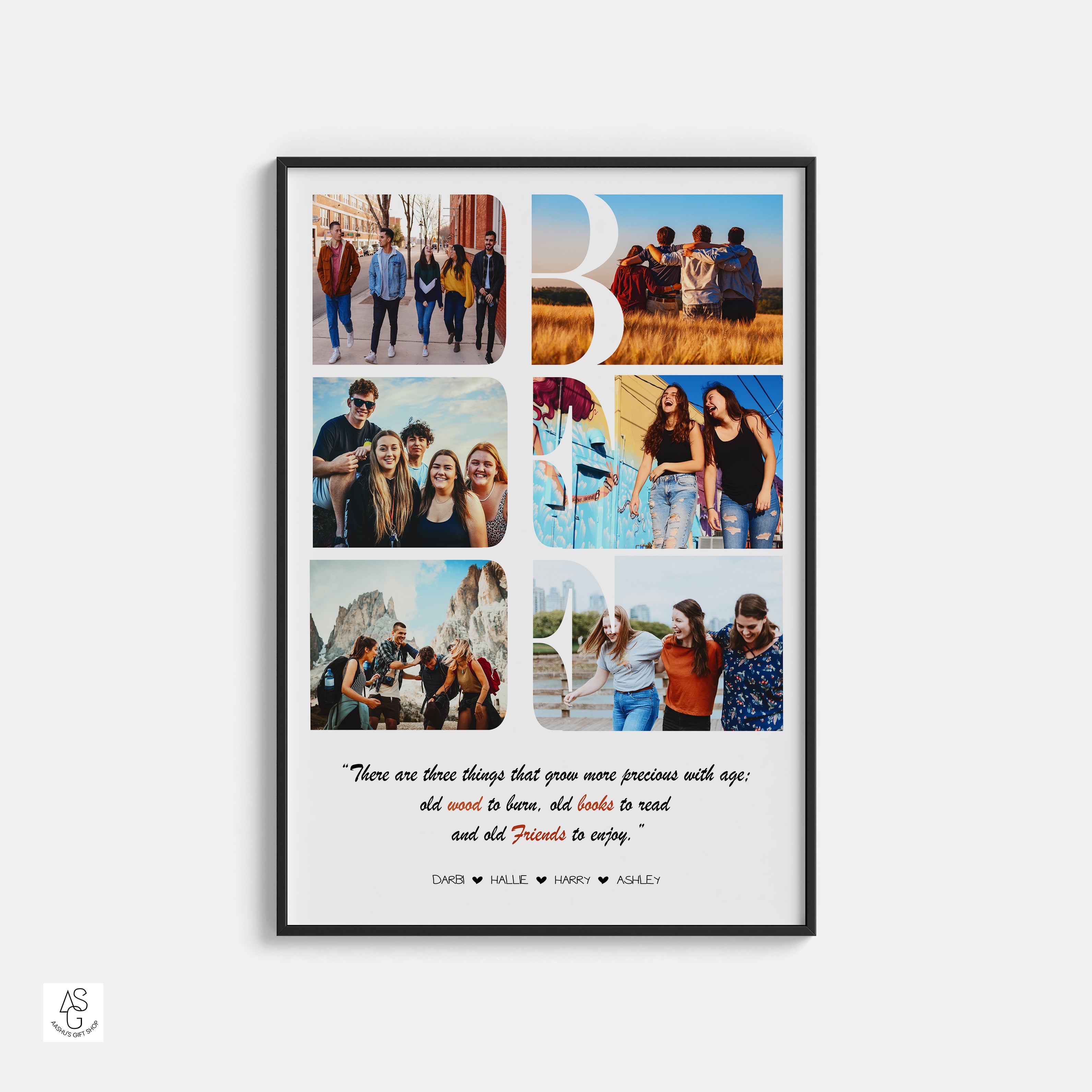 Best Friend Birthday Custom Gift, Personalised Birthday Present for Bestie, Birthday Gift for Sister