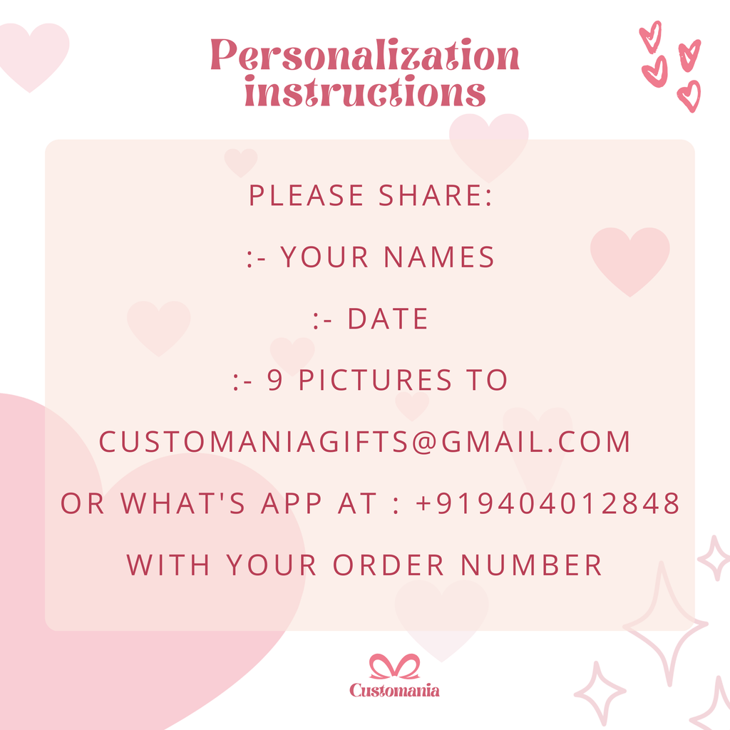 1 Year Anniversary Gift, Heart Photo Collage, First Anniversary Wall Art, Personalized Love Photo Print