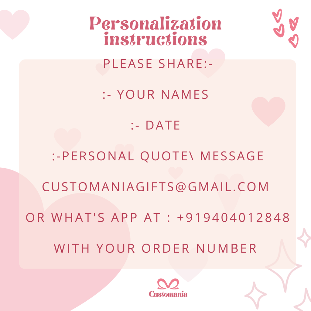 Wedding gift personalized with name date | Wedding picture hand in hand bride and groom | Anniversary Valentine's Day wedding anniversary