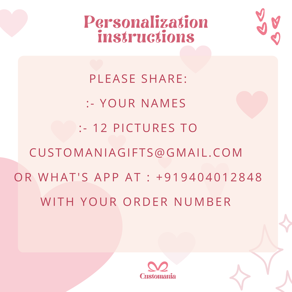 Personalize Anniversary Photo Collage Gift, Anniversary Gift for Couple, Number Photo Collage