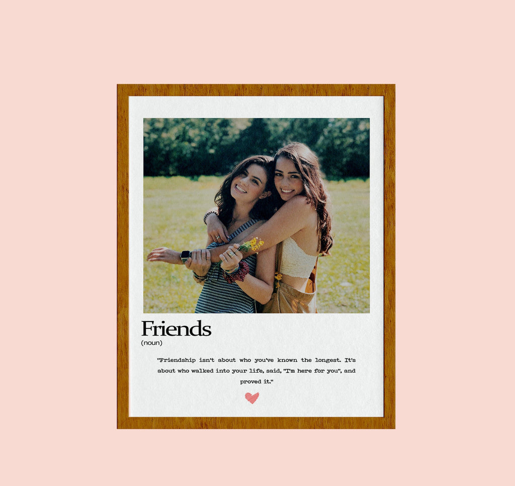Custom Friend prints, Personalized Best Friend Portrait, Best friends custom gift picture