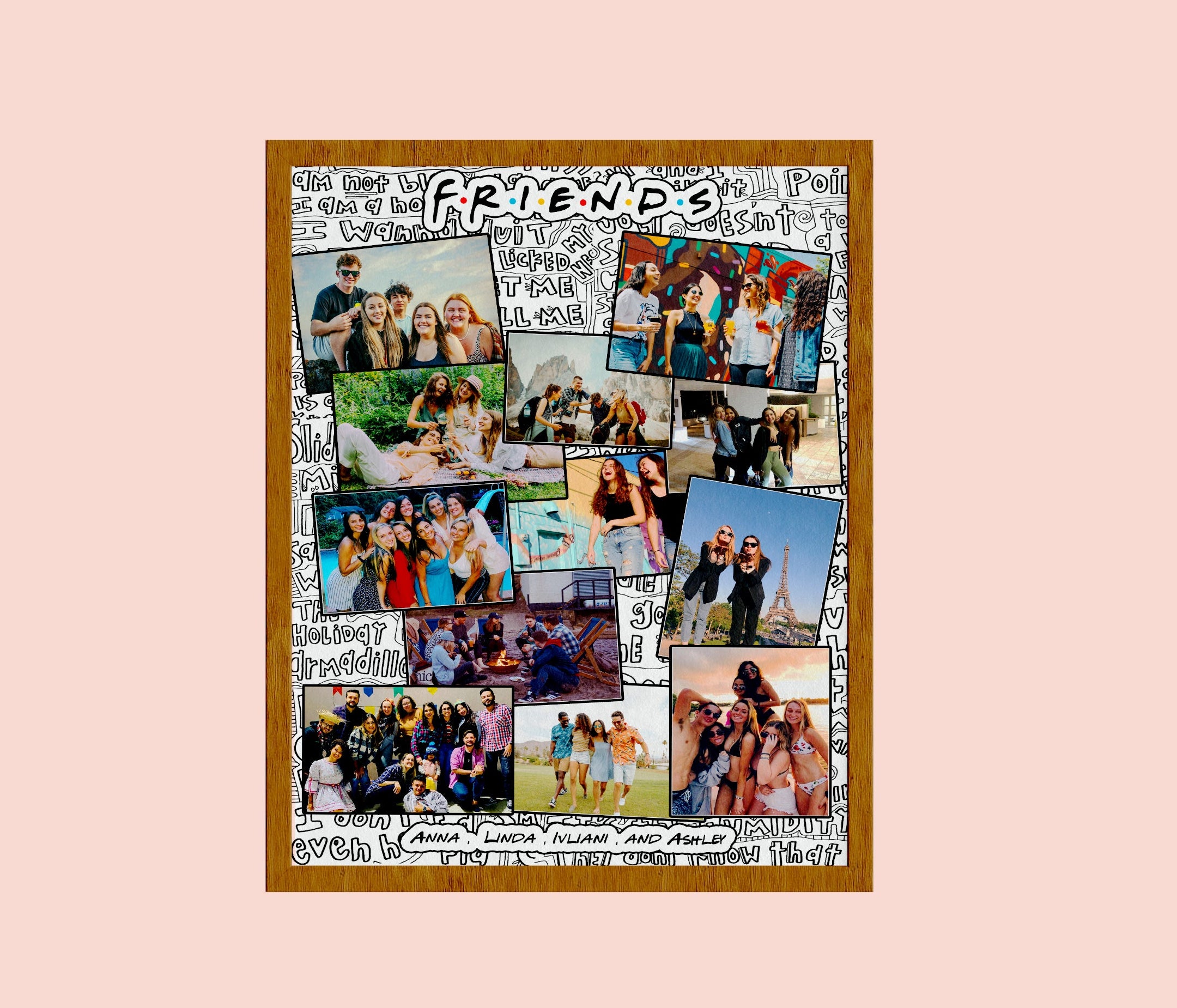 Personalised Gift for Cousin, Friends Personalised Print, Cousins Best Friends Customised Gift