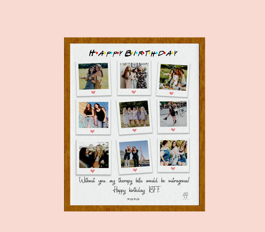 Best Friend Birthday Gift -Personalized Best Friends Print - Sister Gift - Customized Gift