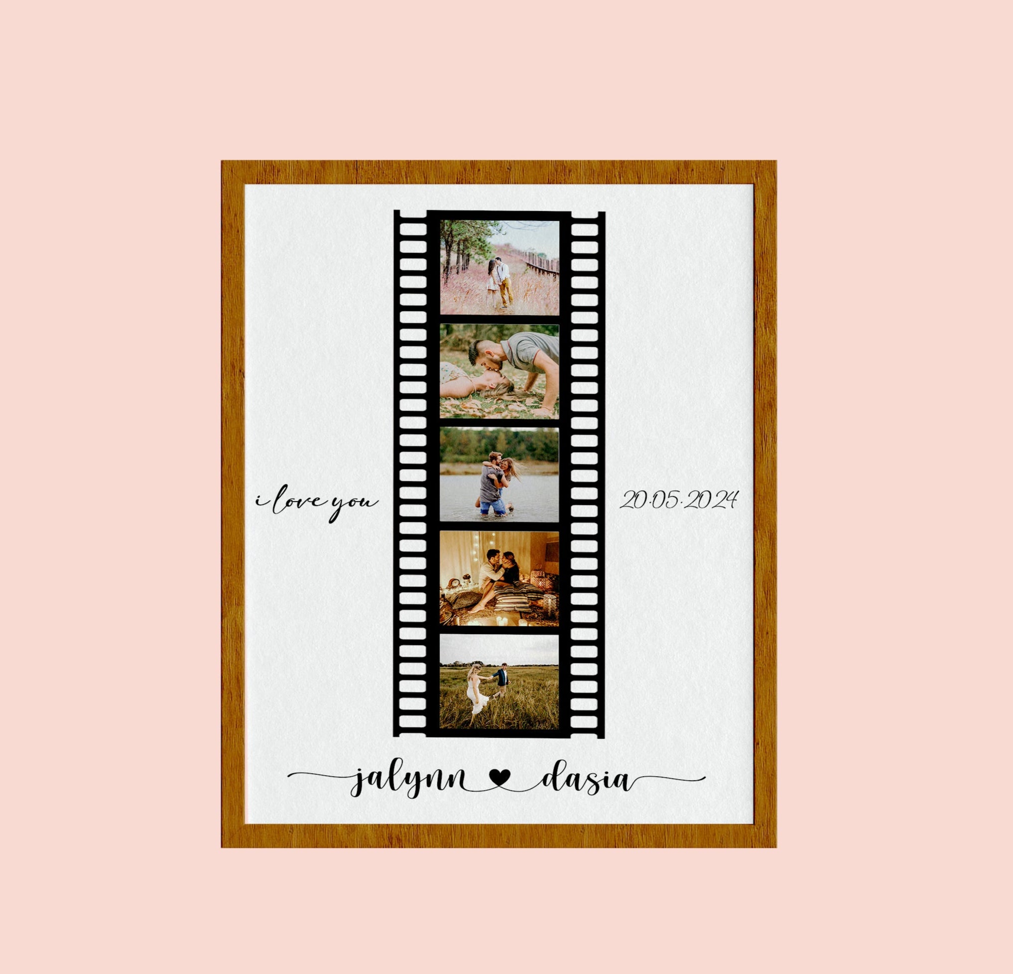 First Anniversary Gift, Custom Polaroid Photo Collage, Personalized Couple Keepsake, 1st Year Memory Art