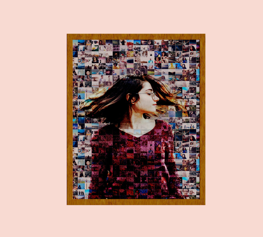 Custom bestfriend Gift photo mosaic, Unique Present for best friend, going away gift long, distance relation