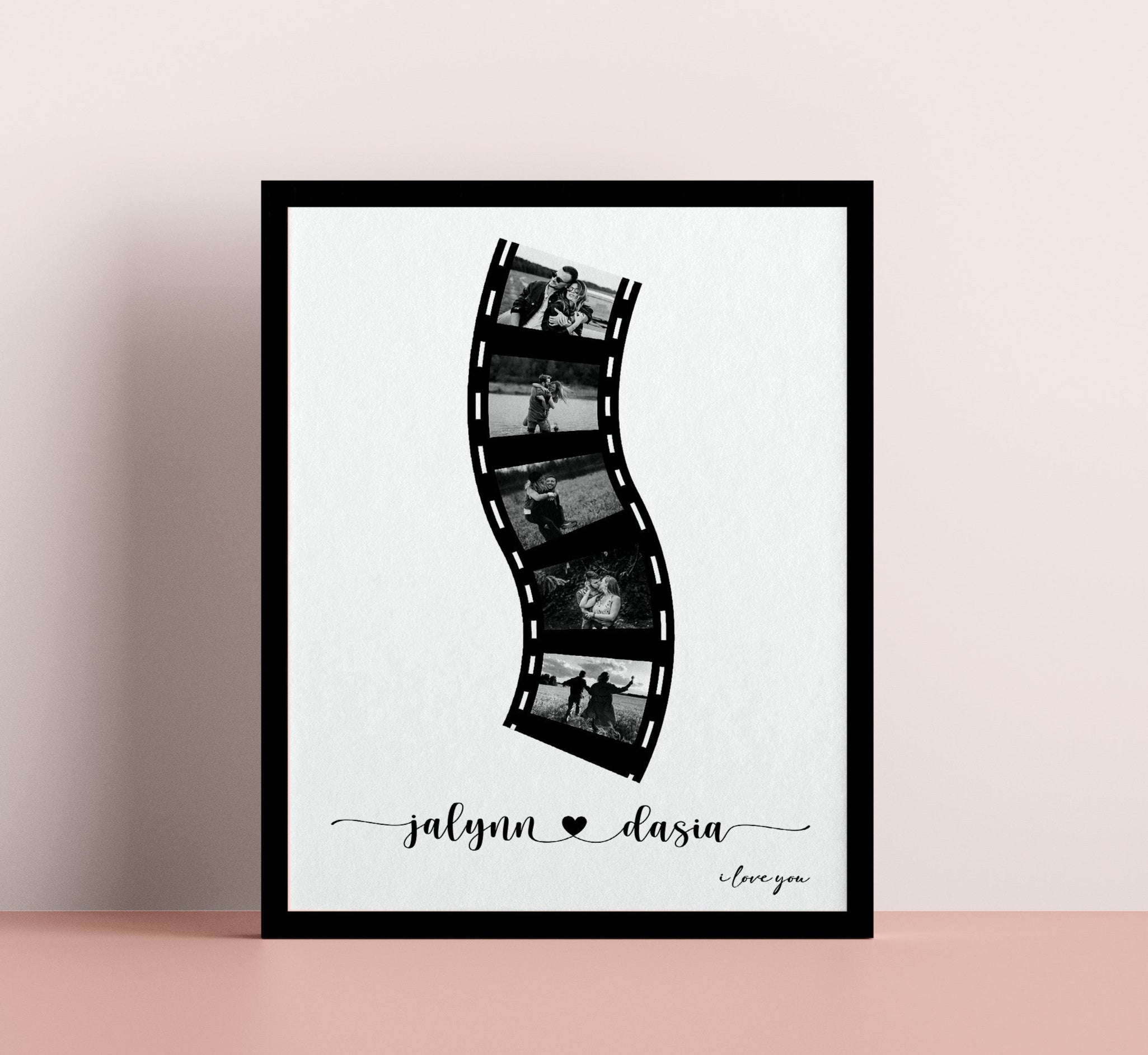 First Anniversary Gift For Couple, Custom Polaroid photo collage Gift for friends