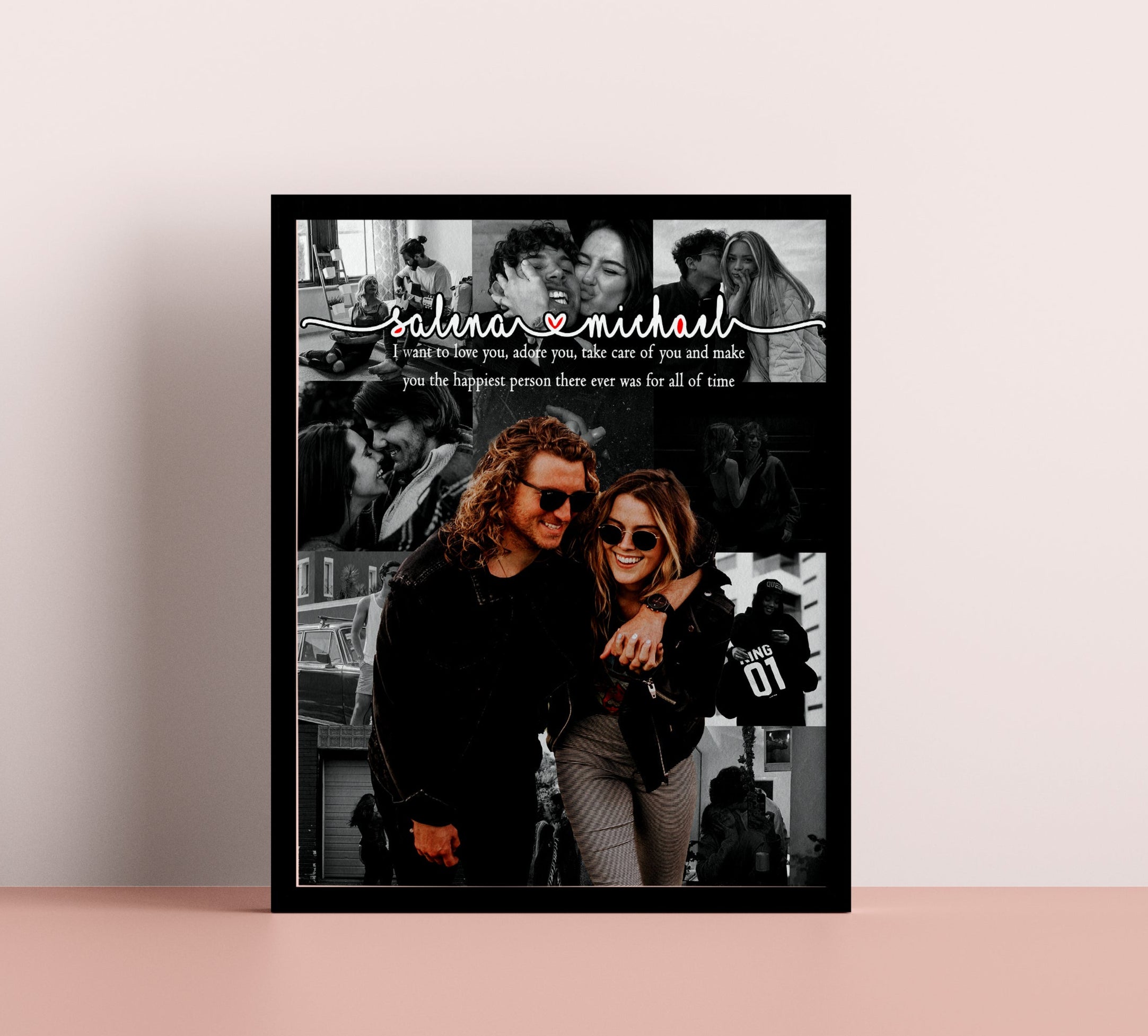 Anniversary Gift, 1st Anniversary Gift, Custom Couple Gift, Personalised Art, Anniversary Wall Art