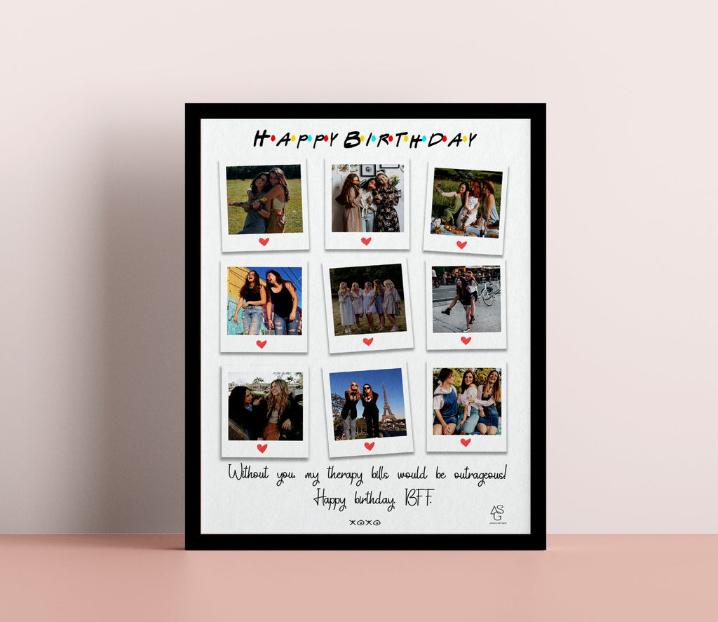 Best Friend Birthday Gift -Personalized Best Friends Print - Sister Gift - Customized Gift