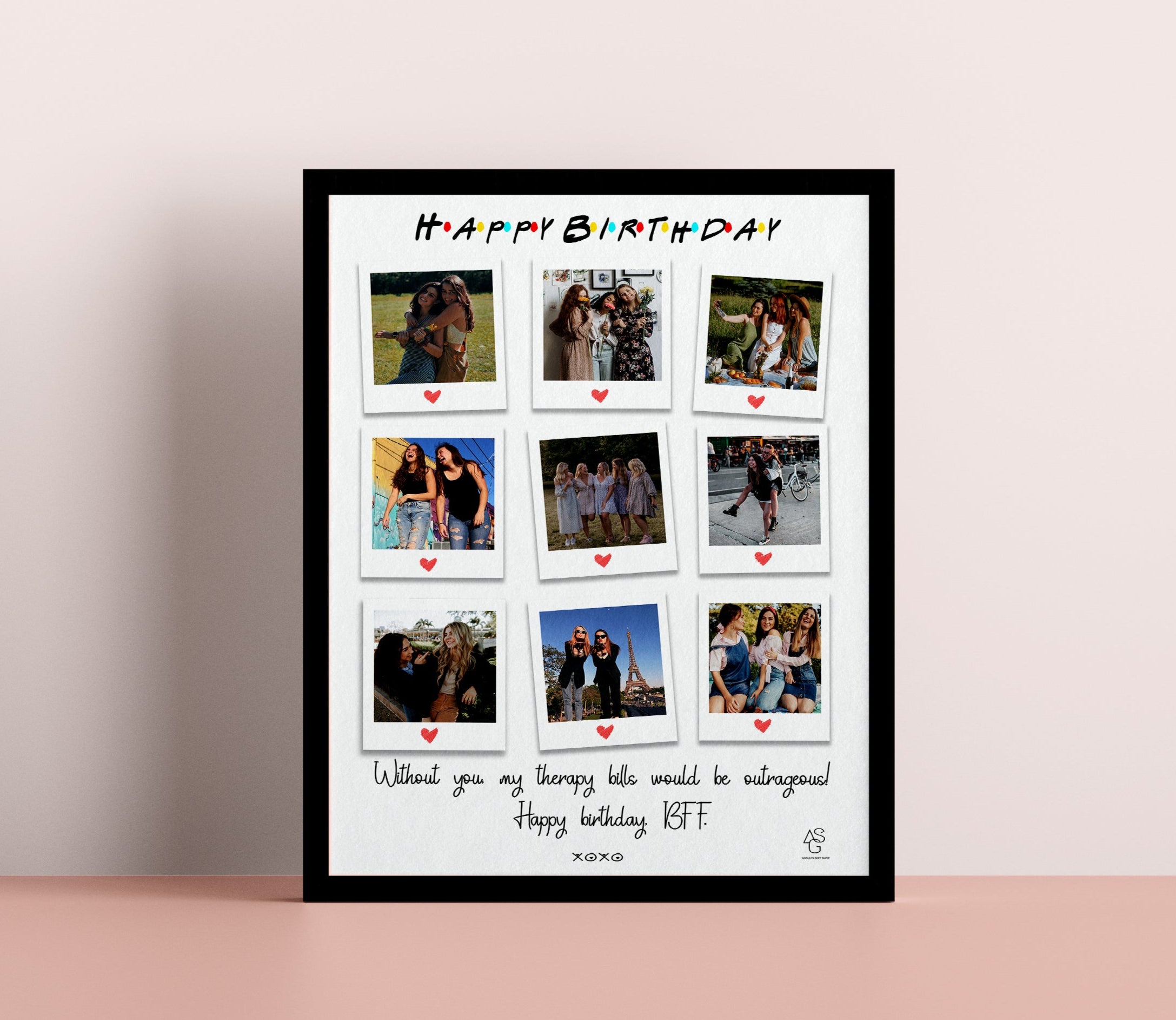Best Friend Birthday Gift -Personalized Best Friends Print - Sister Gift - Customized Gift