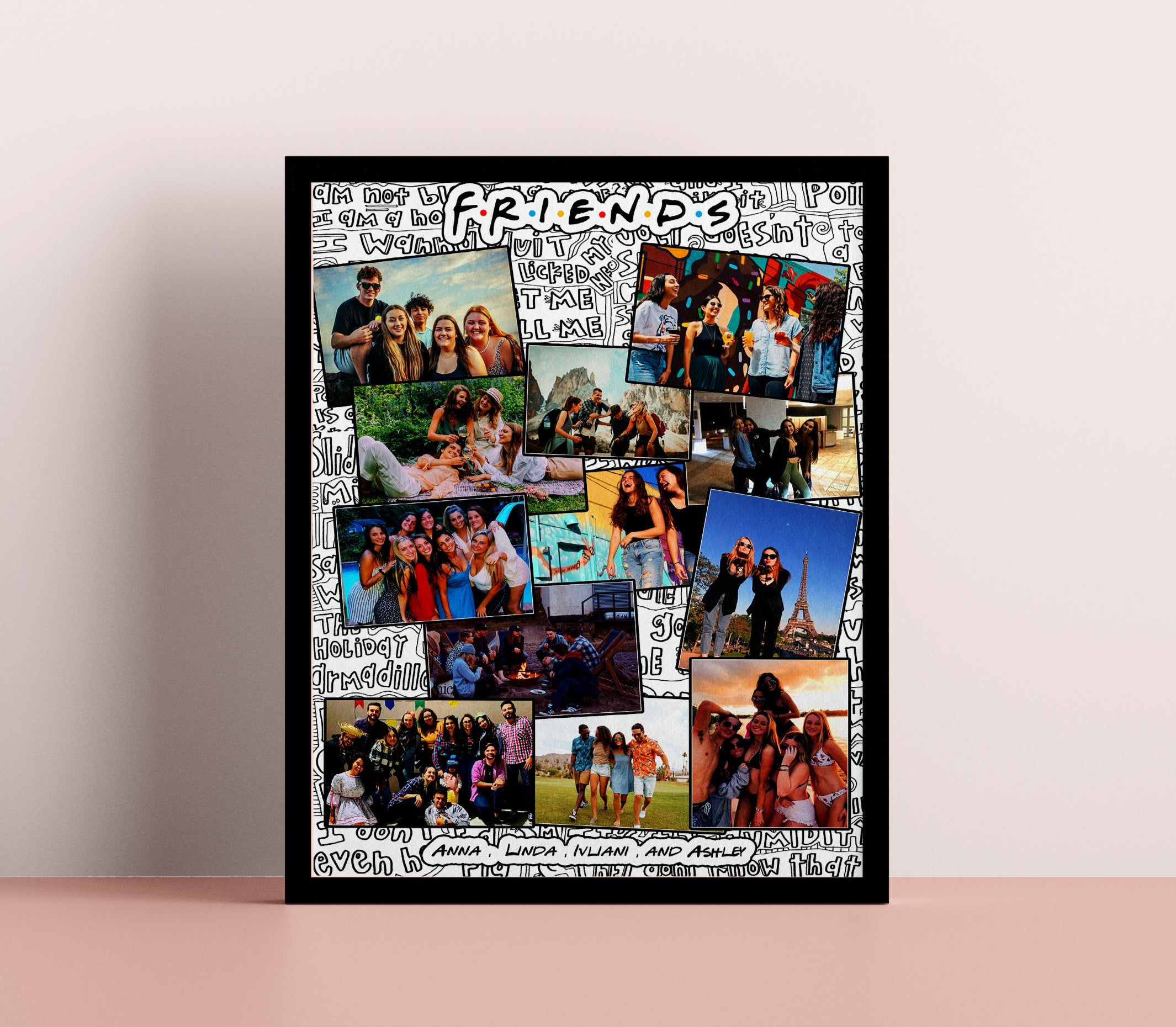 Personalised Gift for Cousin, Friends Personalised Print, Cousins Best Friends Customised Gift