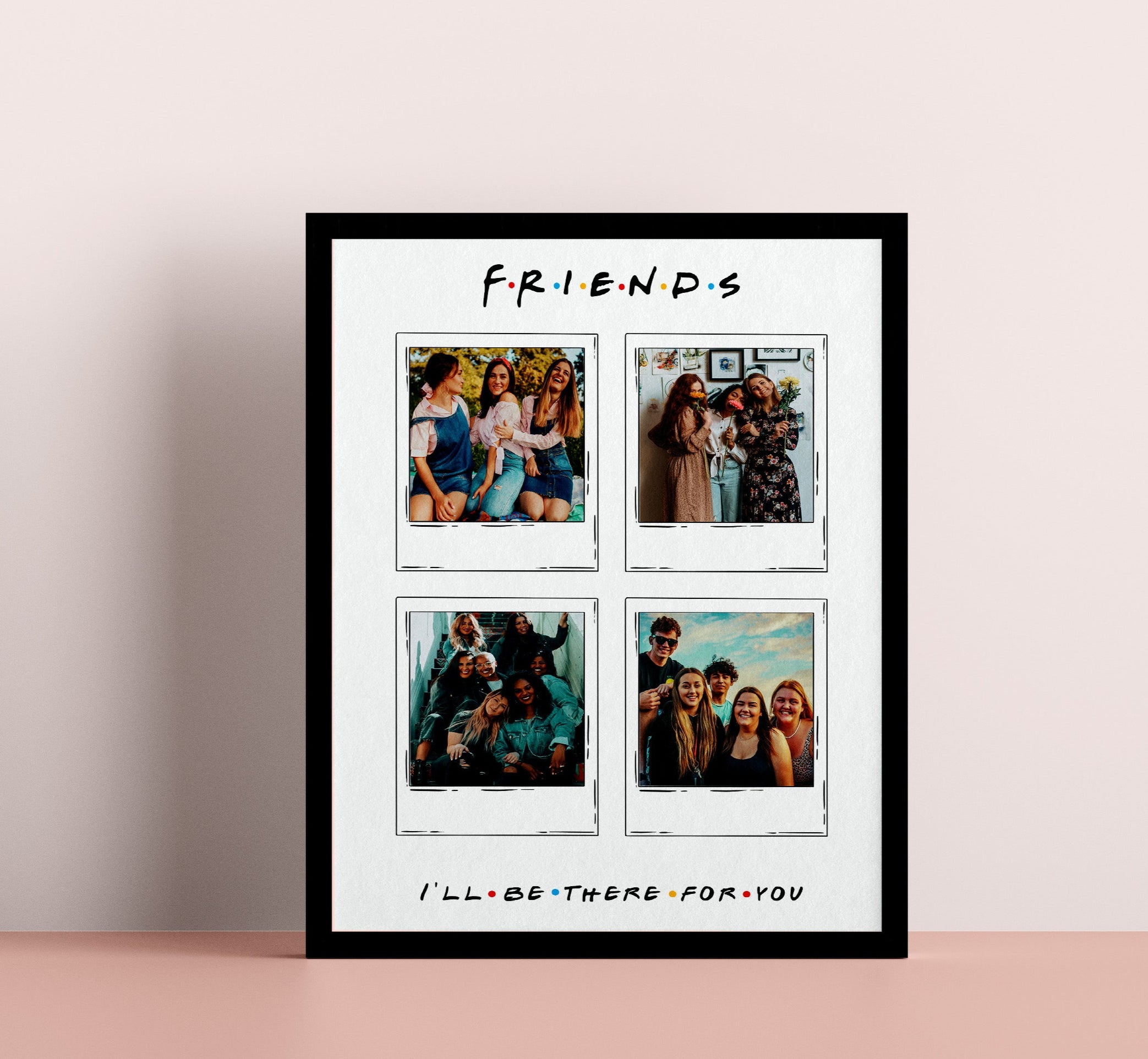 Personalized BFF Photo Collage, Best Friend Print, Custom BFF gift, Personalized Gift for Friend