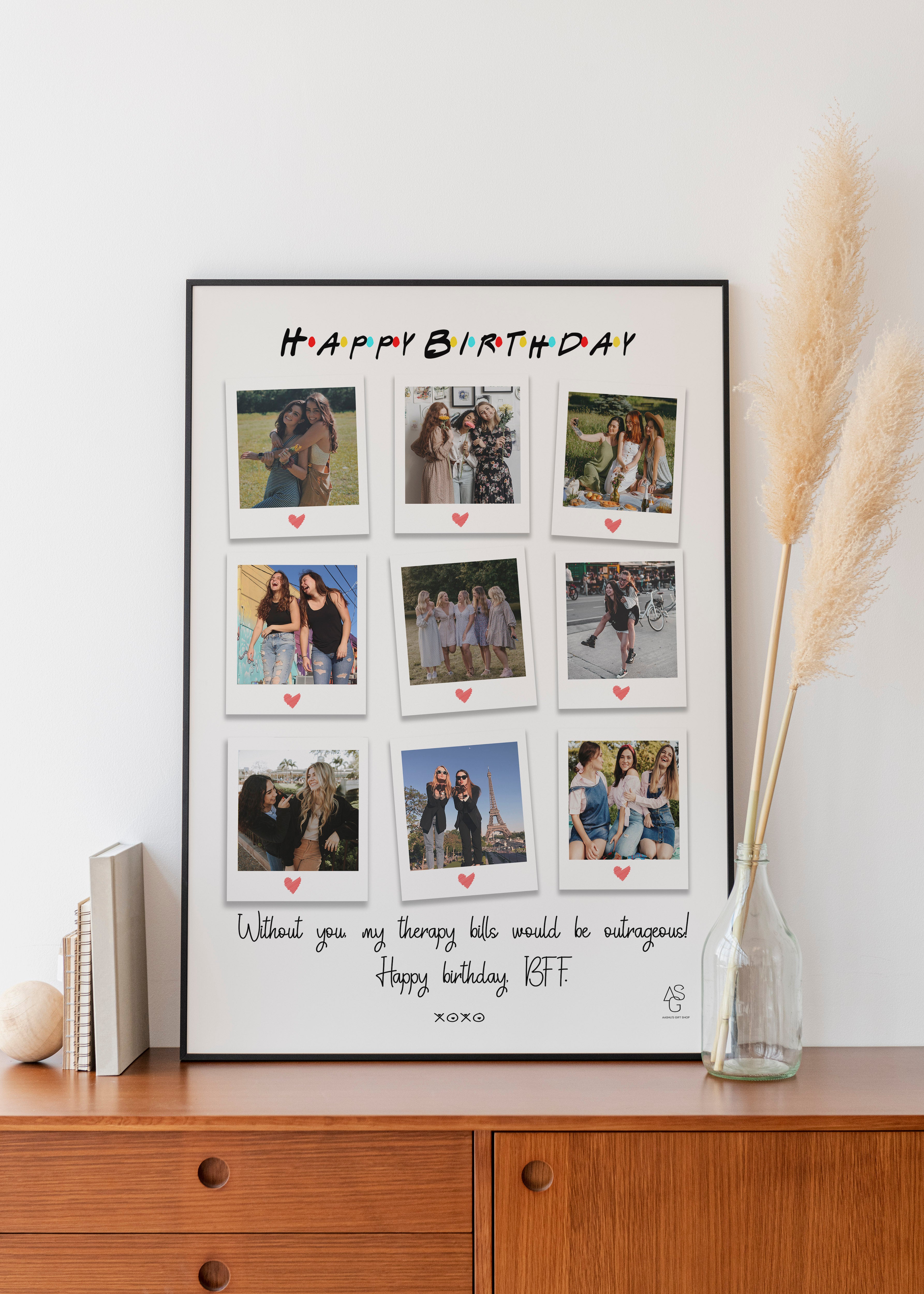 Best Friend Birthday Gift -Personalized Best Friends Print - Sister Gift - Customized Gift